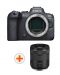 Фотоапарат Canon - EOS R6, черен + Обектив Canon - RF 85mm f/2 Macro IS STM - 1t